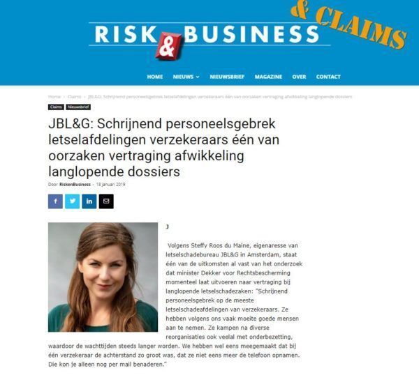 Schrijnend personeelsgebrek letselafdeling verzekeraars